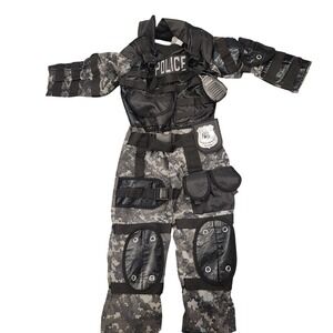 Teetot &‎ Company Police Costume Kids Size 3-4 Camo Halloween Cosplay